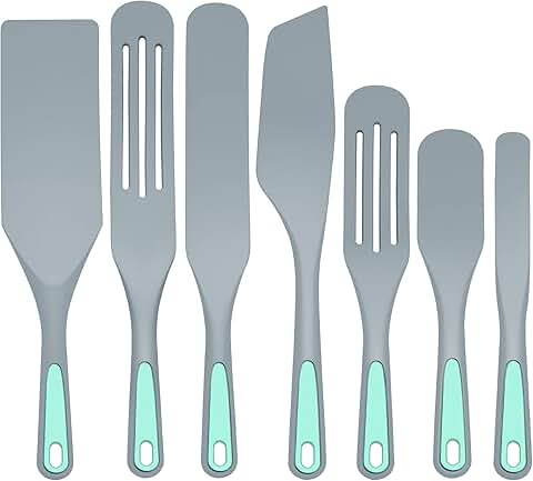 7-Piece Silicone Spurtle Kitchen Utensil Set