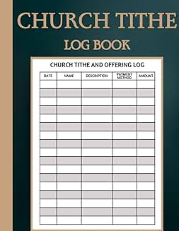 Church Tithe and Offering Record Book
