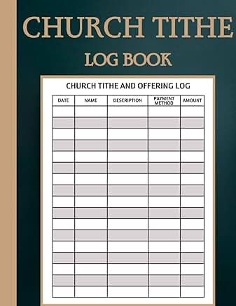 Church Tithe and Offering Record Book