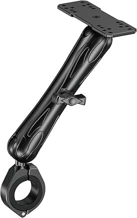 Aluminum Fish Finder Mount with Bar Clamp, 9.1" Arm