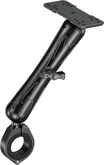 Aluminum Fish Finder Mount with Bar Clamp, 9.1" Arm