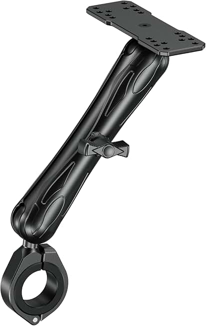 Aluminum Fish Finder Mount with Bar Clamp, 9.1" Arm