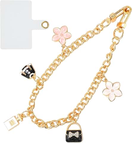 Phone Lanyard Wrist Strap with Patches for Cell Phones