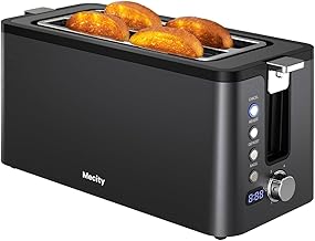 4 Slice Toaster with Wide Slots and Multiple Settings