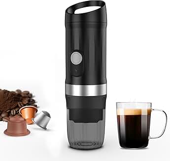 Portable 3-Minute Espresso Maker for Travel and Office