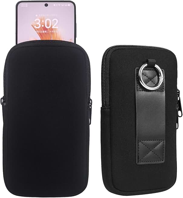 7.2 Inch Neoprene Belt Phone Holster with Clip