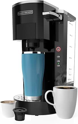 Family Single Serve Coffee Maker with Large Water Reservoir
