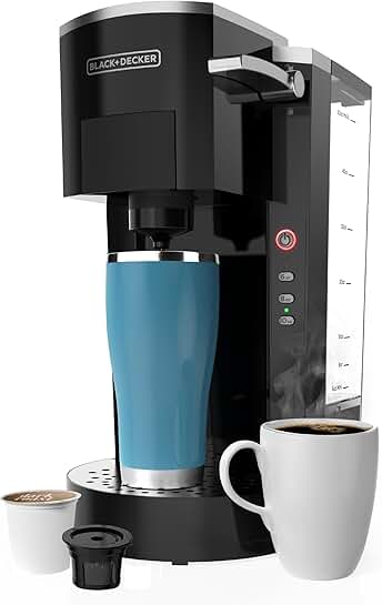 Family Single Serve Coffee Maker with Large Water Reservoir