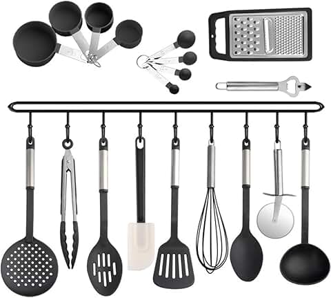 19-Piece Silicone Kitchen Utensil Set for Cooking and Baking
