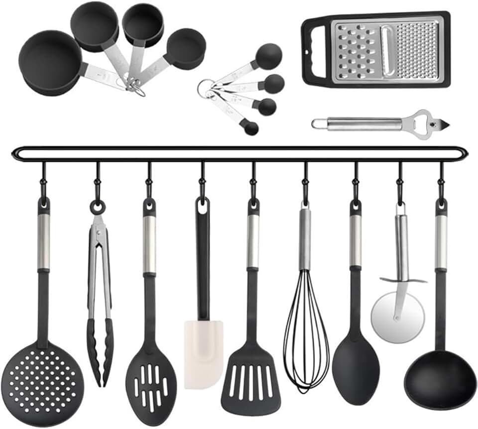 19-Piece Silicone Kitchen Utensil Set for Cooking and Baking