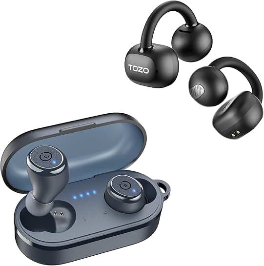Wireless Earbuds with OpenEarRing Design