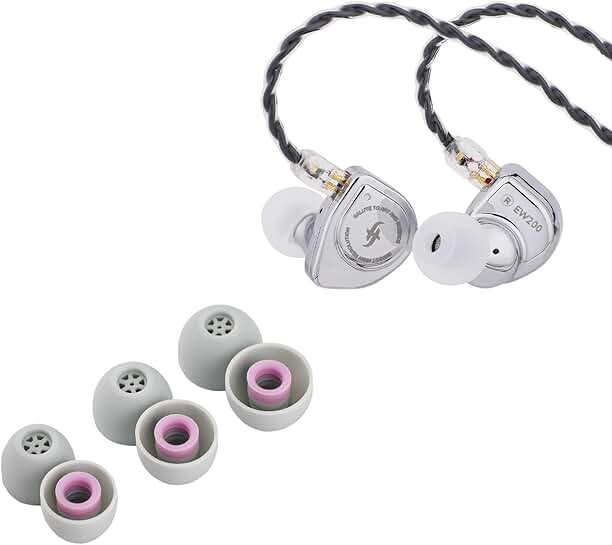 In-Ear Earphones with 10mm Driver and Flex Tips