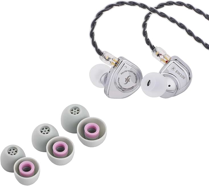 In-Ear Earphones with 10mm Driver and Flex Tips