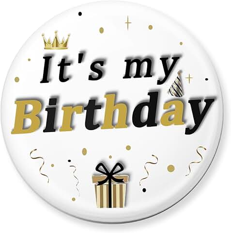 Birthday Pin for Girls, Boys, Women, Men