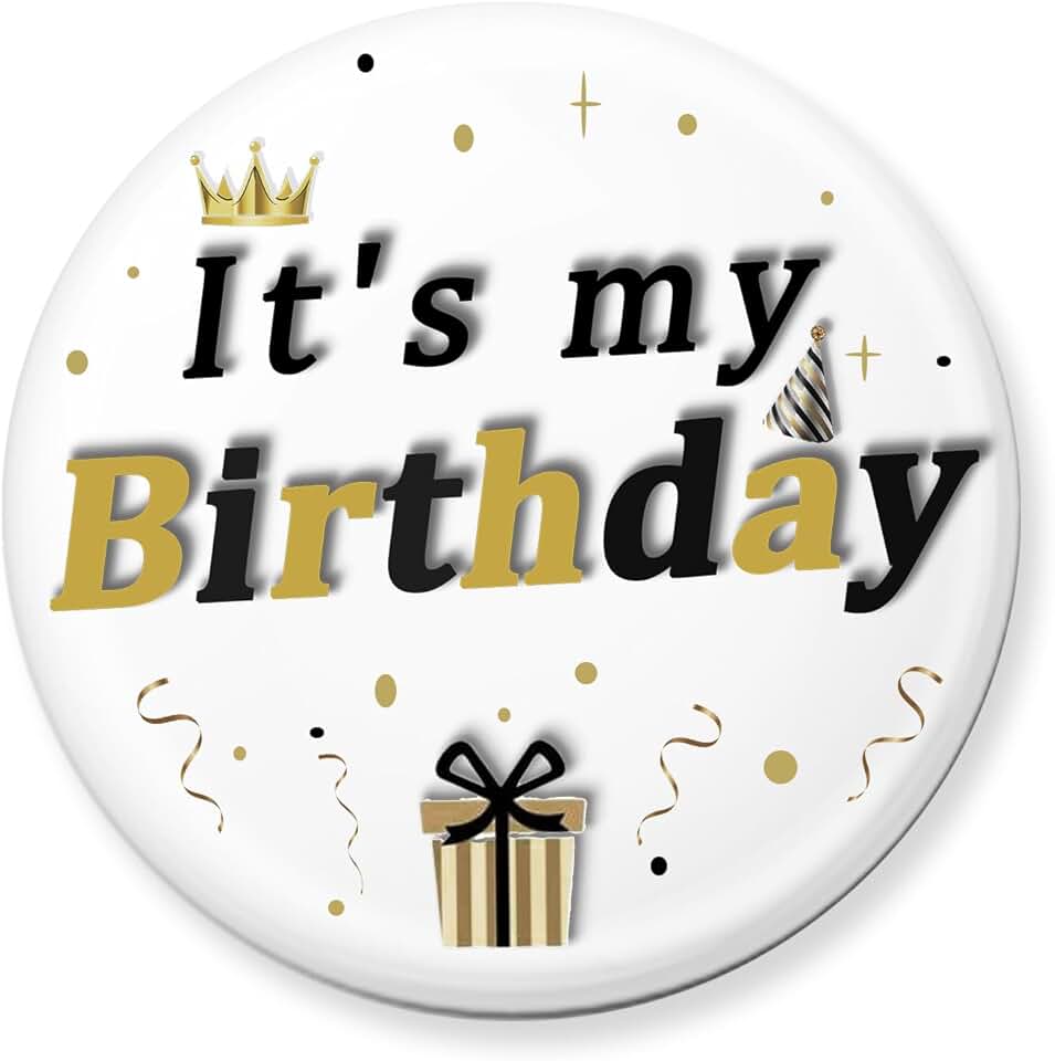 Birthday Pin for Girls, Boys, Women, Men