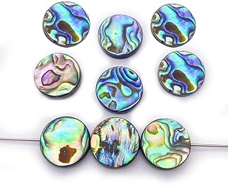 20 Pieces of 8mm Natural Abalone Shell Beads