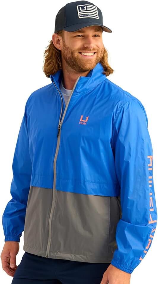 Men's Lightweight Waterproof Windbreaker with Sun Protection