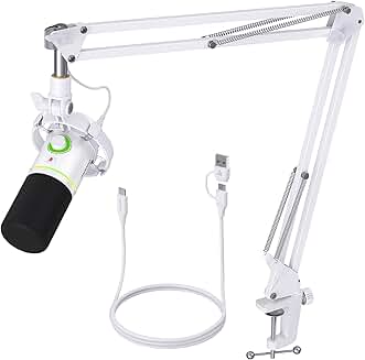 Dynamic Microphone Kit with RGB Lighting and Accessories