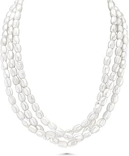 Layered Pearl Necklace Set for Women