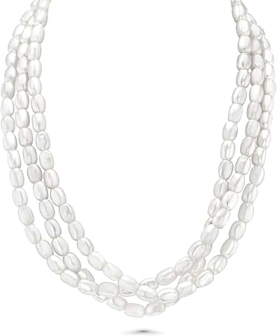 Layered Pearl Necklace Set for Women