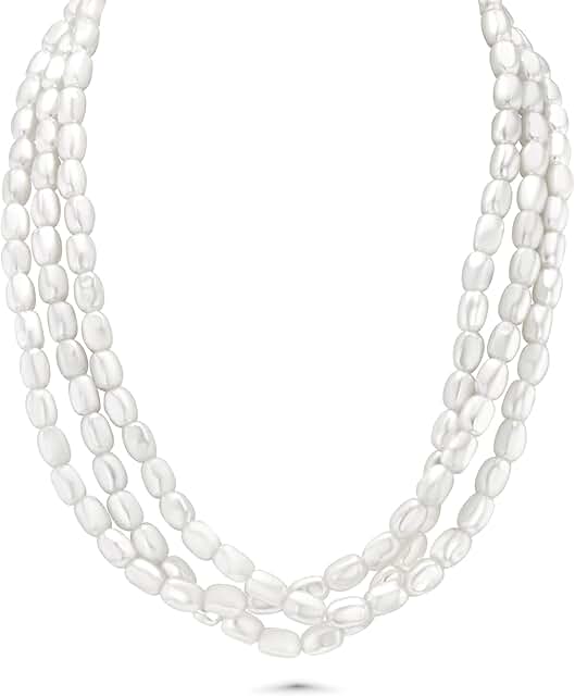 Layered Pearl Necklace Set for Women