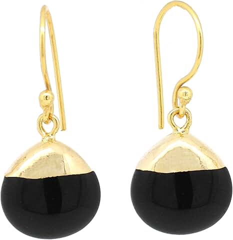 Natural Pear-Shaped Pearl Hook Earring for Meditation and Gift