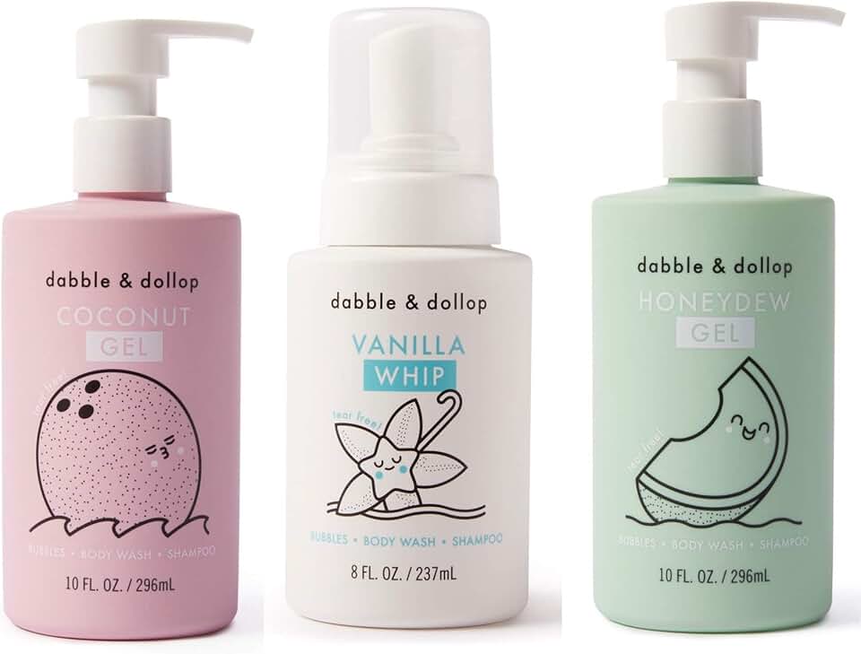 Kids' Bubble Bath, Body Wash & Shampoo Set