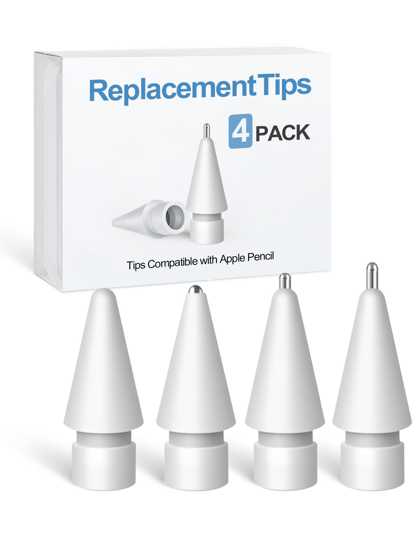 Pack of 4 Replacement Tips for Pencil Styles