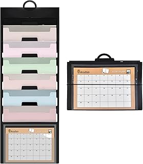 6-Pocket Wall File Organizer for Classrooms and Offices