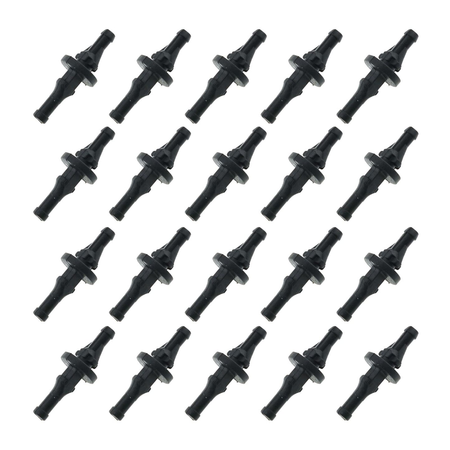 20 Pcs Black Fan Mounting Pins for PC Cases