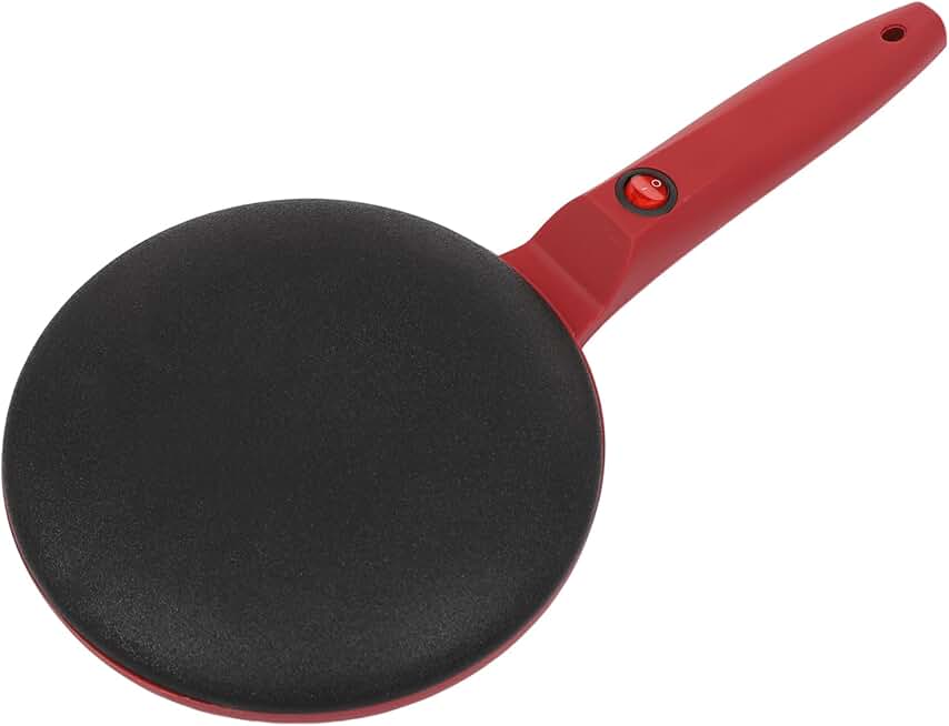Electric crepe maker with tray and egg beater