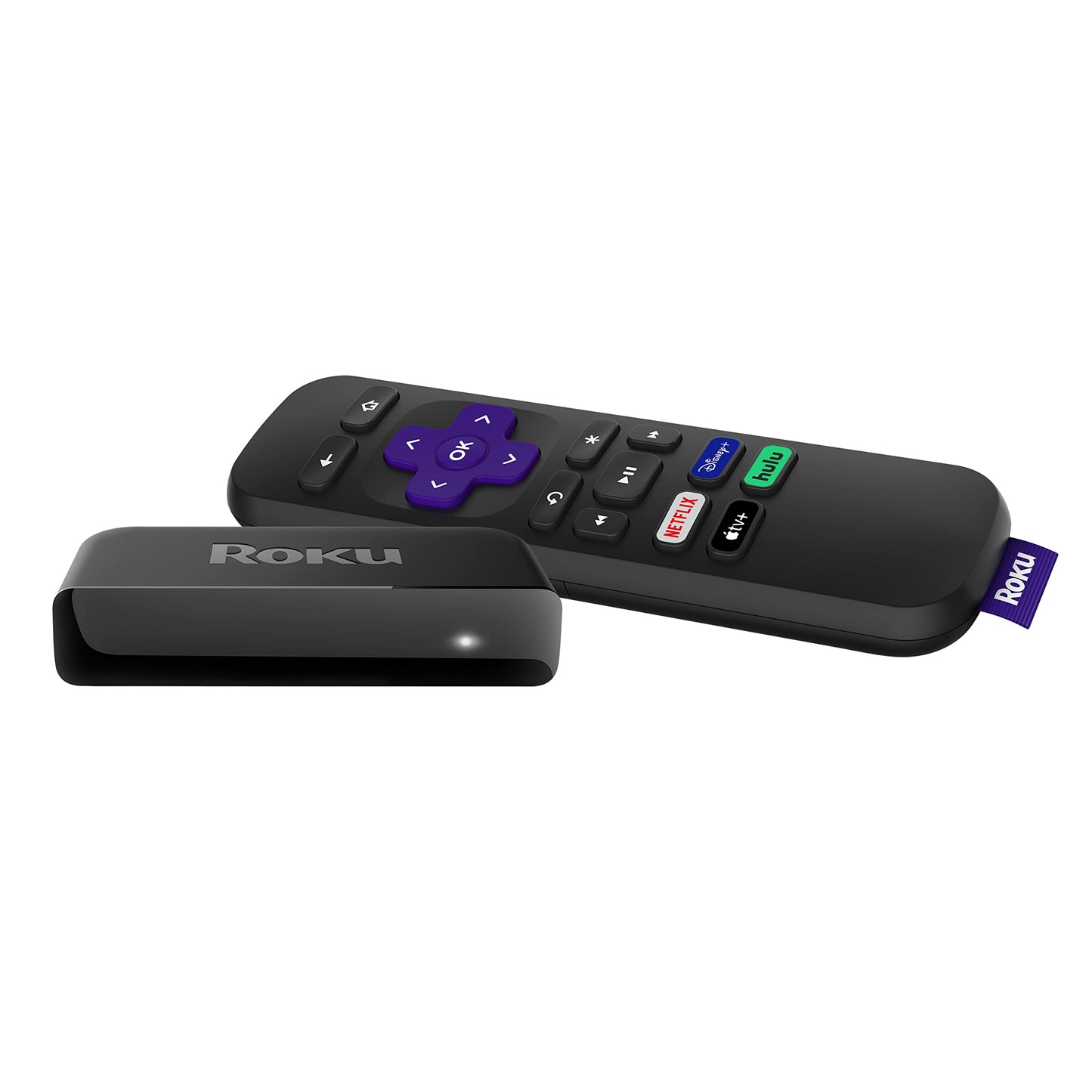 Premiere | HD/4K/HDR Streaming Media Player, Simple Remote and Premium HDMI Cable, Black