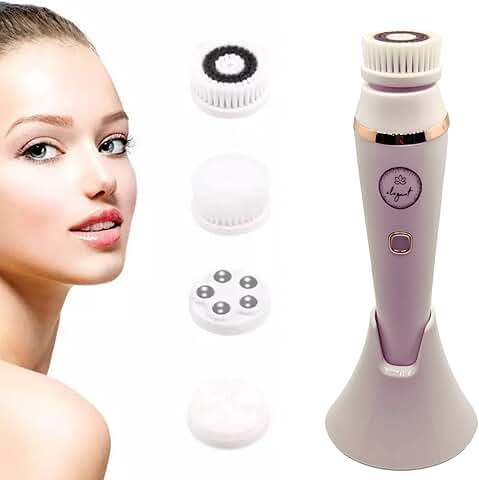 Elegant 4-in-1 Waterproof Facial Cleansing Brush