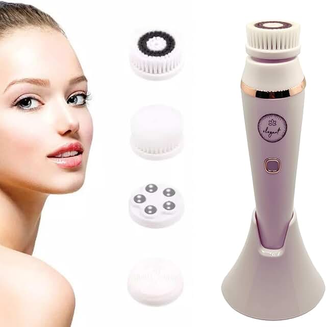 Elegant 4-in-1 Waterproof Facial Cleansing Brush