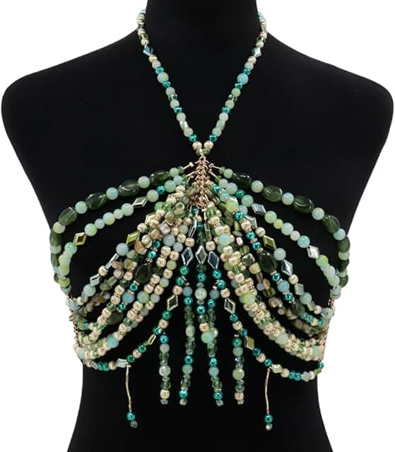 Handmade Crystal Body Chain for Women