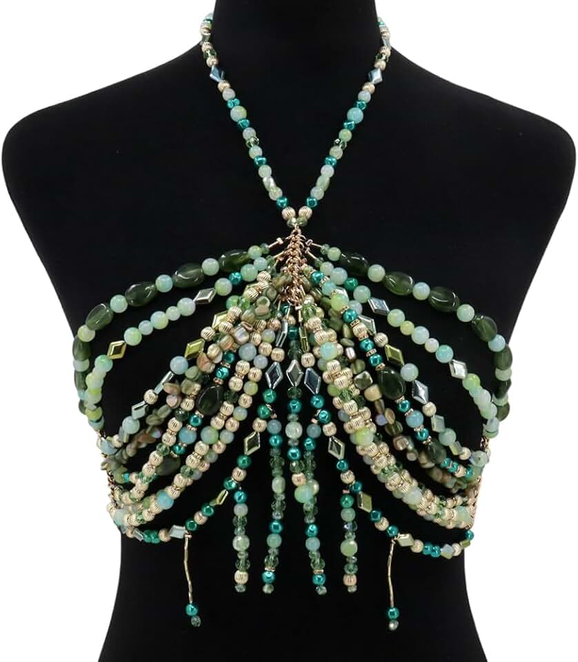 Handmade Crystal Body Chain for Women