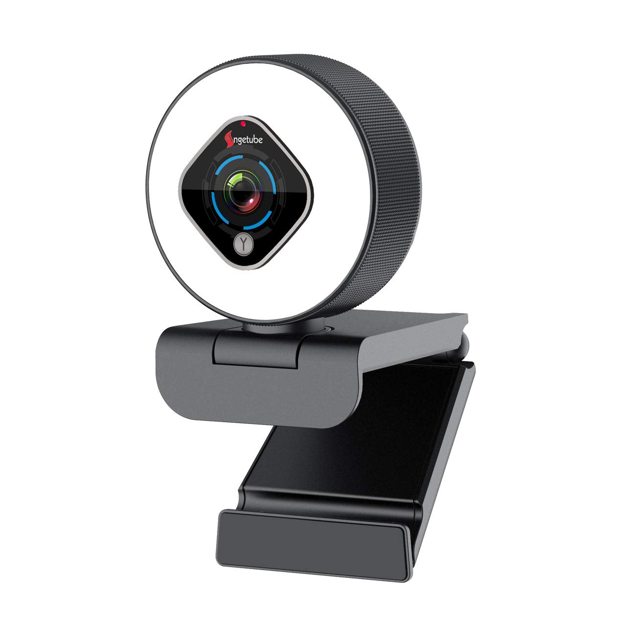 Streaming Webcam 1080P with Ring Light - HD Web Camera with Digital Zoom Autofocus for Computer PC Laptop Mac - 962 USB Web Cam for Gaming Xbox Google Meet