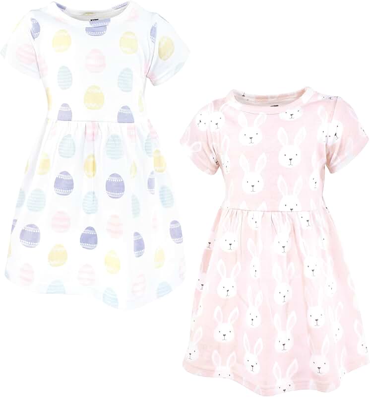 Girls' Pink Cotton Easter Dress