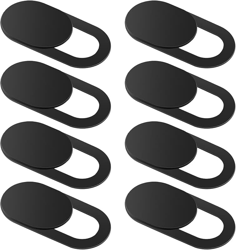 8-Pack Thin Webcam Cover Slides for Privacy Protection