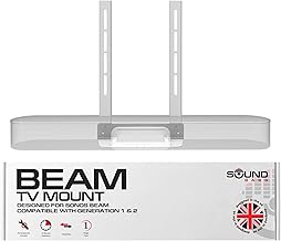 White TV Mount for Sonos Beam Soundbar with Hardware