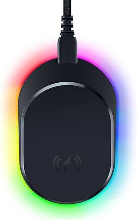 Wireless Charging Mouse Dock with RGB Lighting