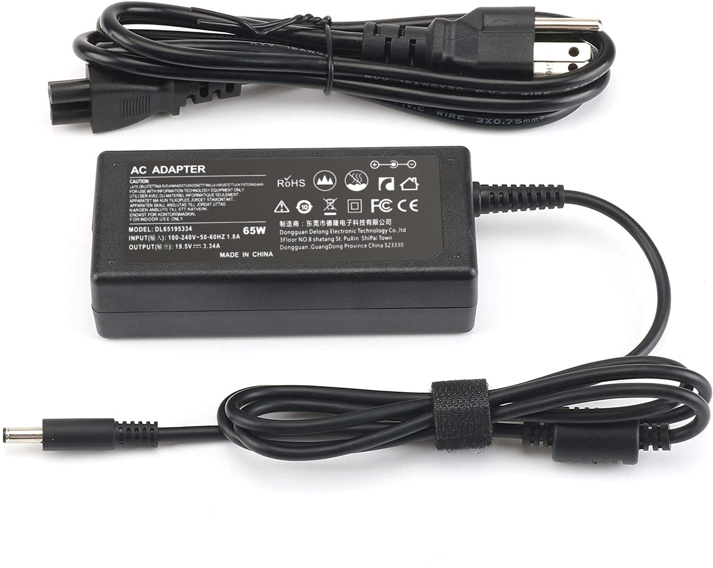 Laptop Charger for Dell Inspiron 14 15 3501 3505 3502 5502 5406 5515 5100 5505 7400 AC Power Supply Adapter Cord 65W 19.5V 3.34A