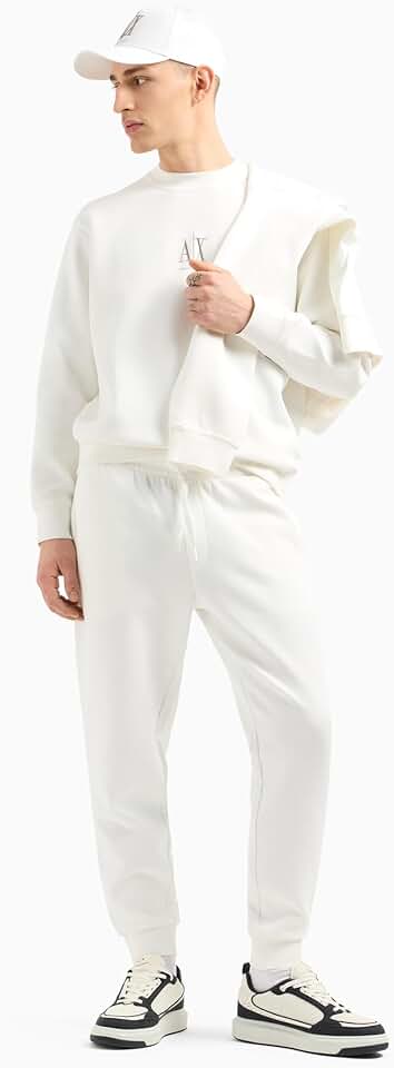 Men's Cotton Crewneck with Logo