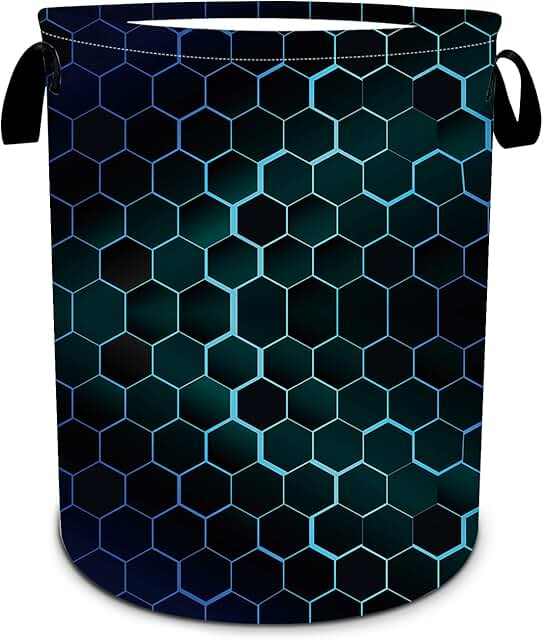 Foldable Waterproof Hexagon Laundry Basket 15.7"x19.6"