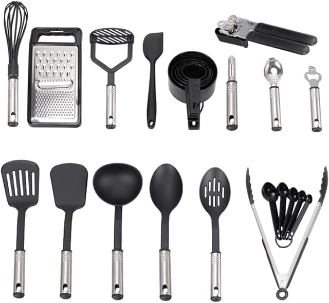 24-Piece Stainless Steel Kitchen Utensil Set