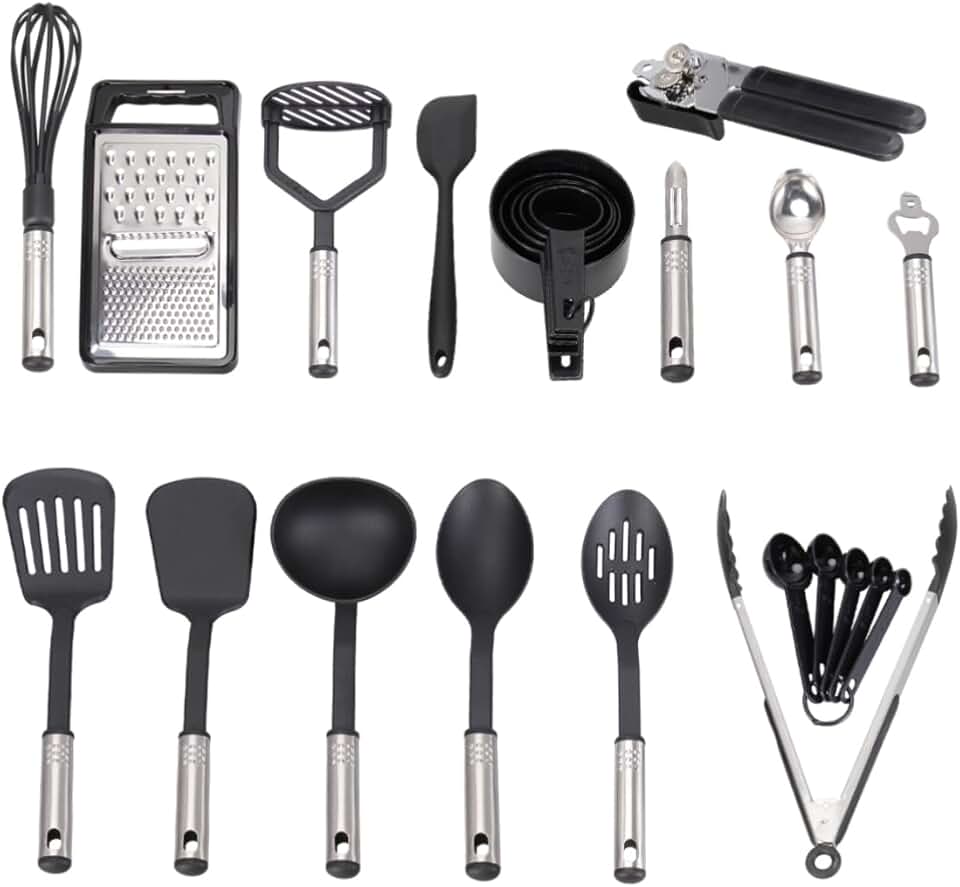 24-Piece Stainless Steel Kitchen Utensil Set