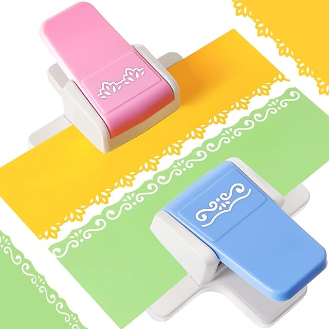 Two Border Edge Paper Punches for Craft and Scrapbooking