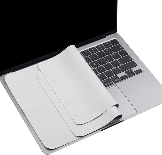 2-Pack Microfiber Cleaning Cloths for MacBook Screens and Keyboards