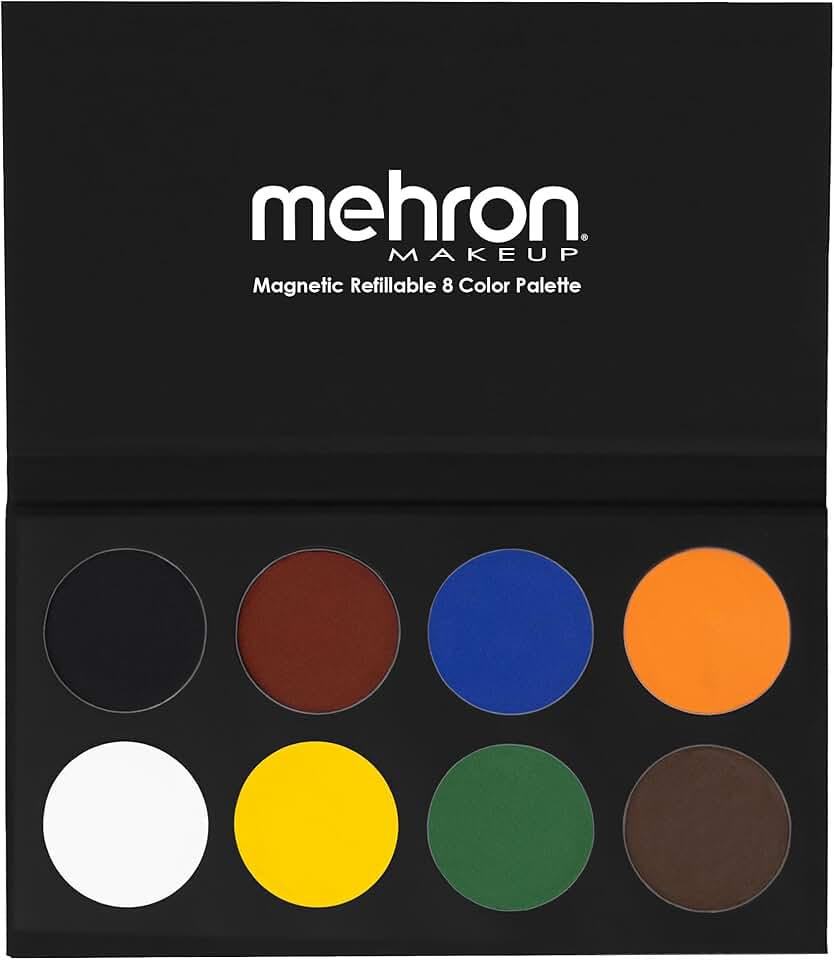 8-Color Refillable Makeup Palette for Face and Body