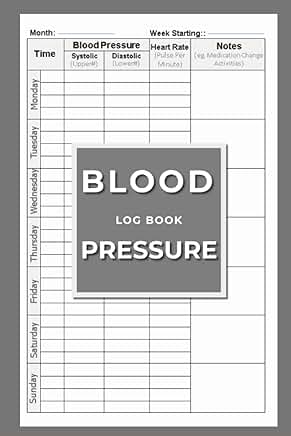 Daily Blood Pressure Tracking Log Book